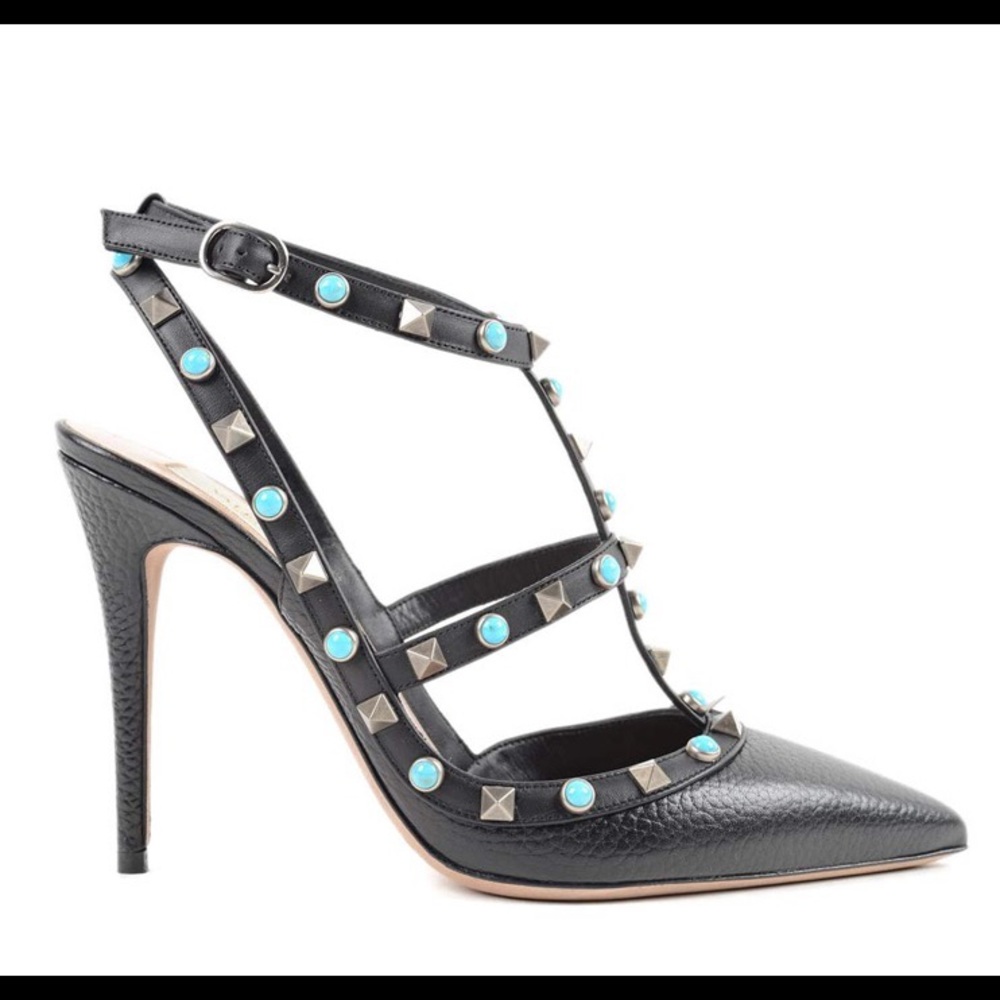 🆕 VALENTINO GARVANI African Rockstud Pump heel - Picture 7 of 8